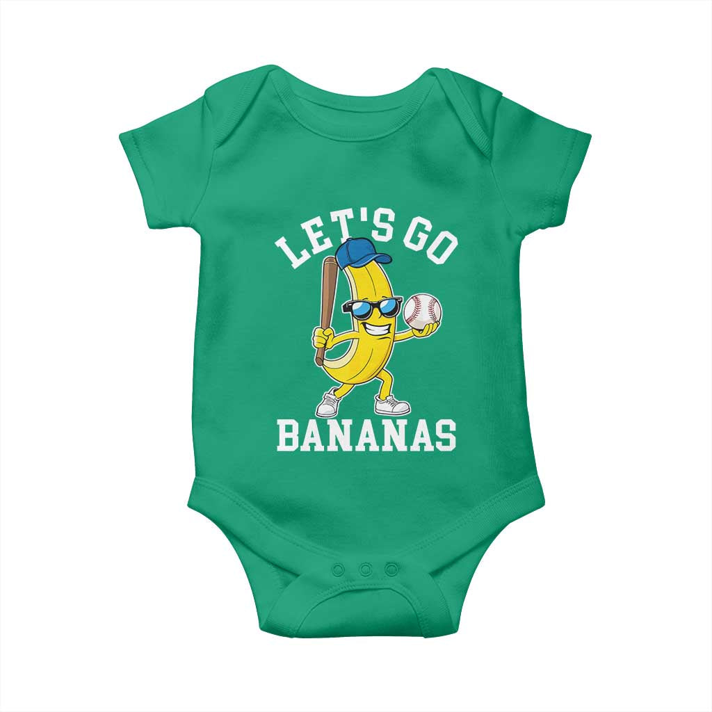 Funny Banana Baby Onesie Lets Go Bananas - Wonder Print Shop