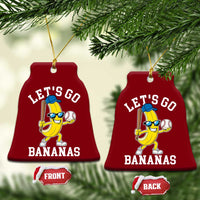 Funny Banana Ceramic Ornament Lets Go Bananas - Wonder Print Shop
