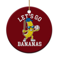 Funny Banana Ceramic Ornament Lets Go Bananas - Wonder Print Shop