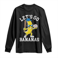Funny Banana Long Sleeve Shirt Lets Go Bananas - Wonder Print Shop