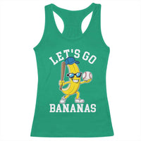 Funny Banana Racerback Tank Top Lets Go Bananas - Wonder Print Shop