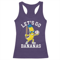 Funny Banana Racerback Tank Top Lets Go Bananas - Wonder Print Shop