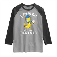 Funny Banana Raglan Shirt Lets Go Bananas - Wonder Print Shop