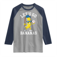 Funny Banana Raglan Shirt Lets Go Bananas - Wonder Print Shop