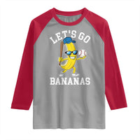 Funny Banana Raglan Shirt Lets Go Bananas - Wonder Print Shop