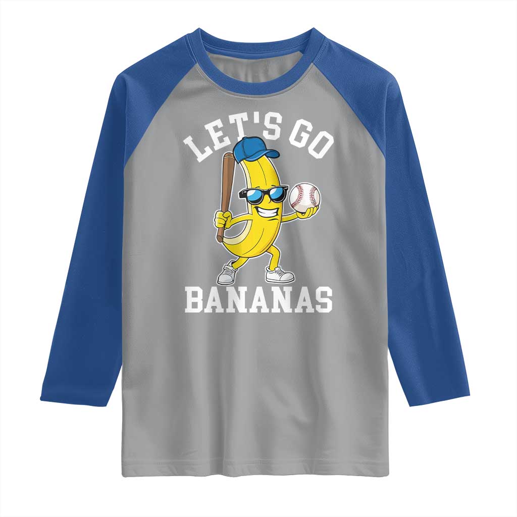 Funny Banana Raglan Shirt Lets Go Bananas - Wonder Print Shop
