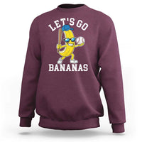 Funny Banana Sweatshirt Lets Go Bananas - Wonder Print Shop