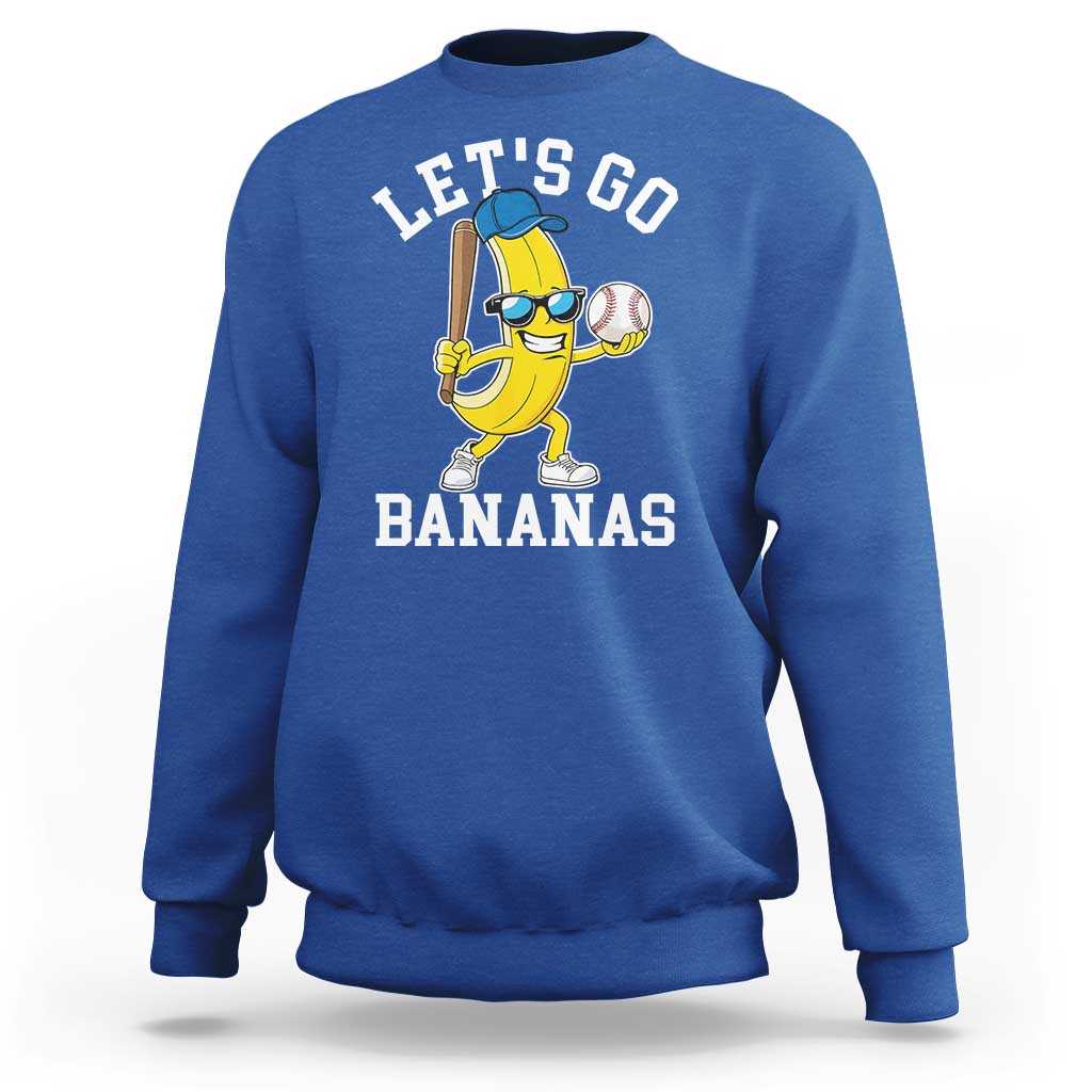 Funny Banana Sweatshirt Lets Go Bananas - Wonder Print Shop