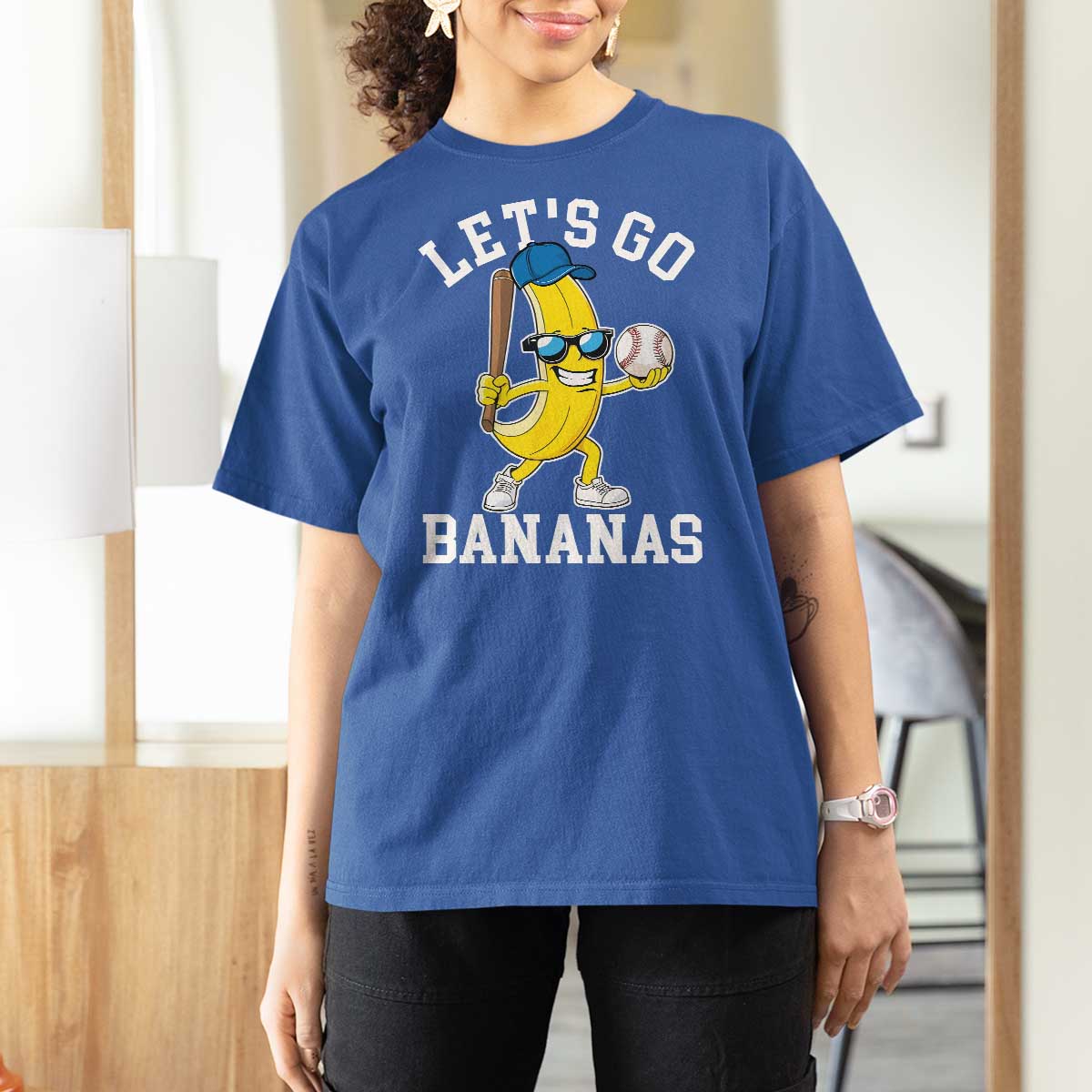 Funny Banana T Shirt For Women Lets Go Bananas - Wonder Print Shop
