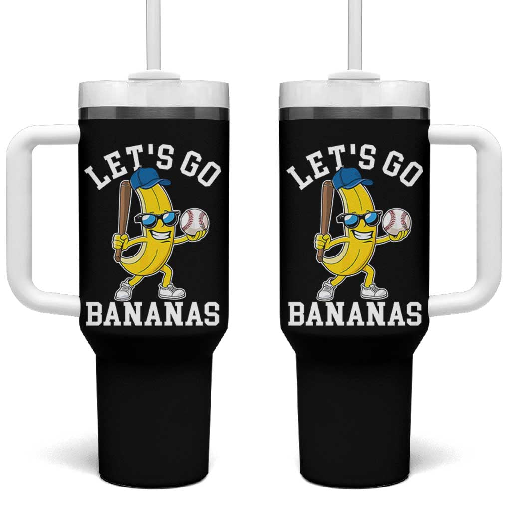 Funny Banana Tumbler With Handle Lets Go Bananas - Wonder Print Shop