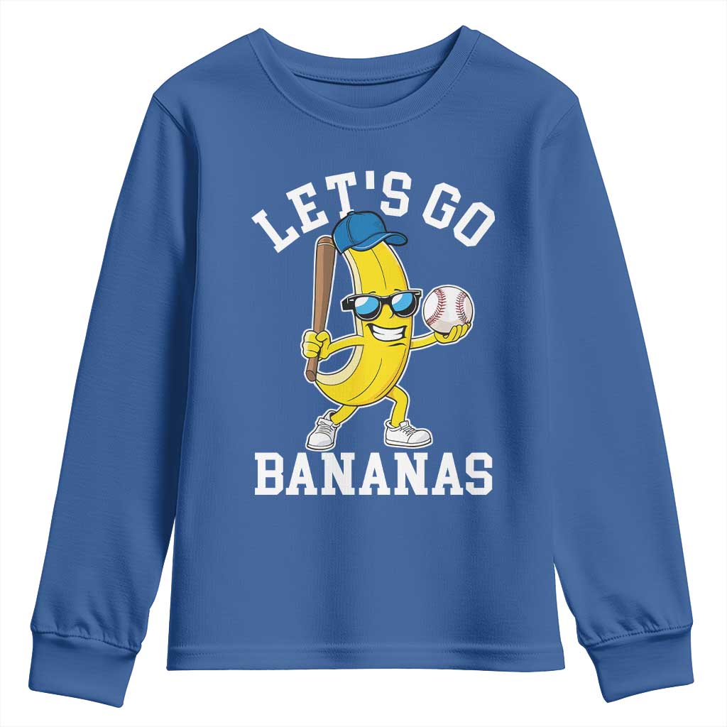 Funny Banana Youth Sweatshirt Lets Go Bananas - Wonder Print Shop