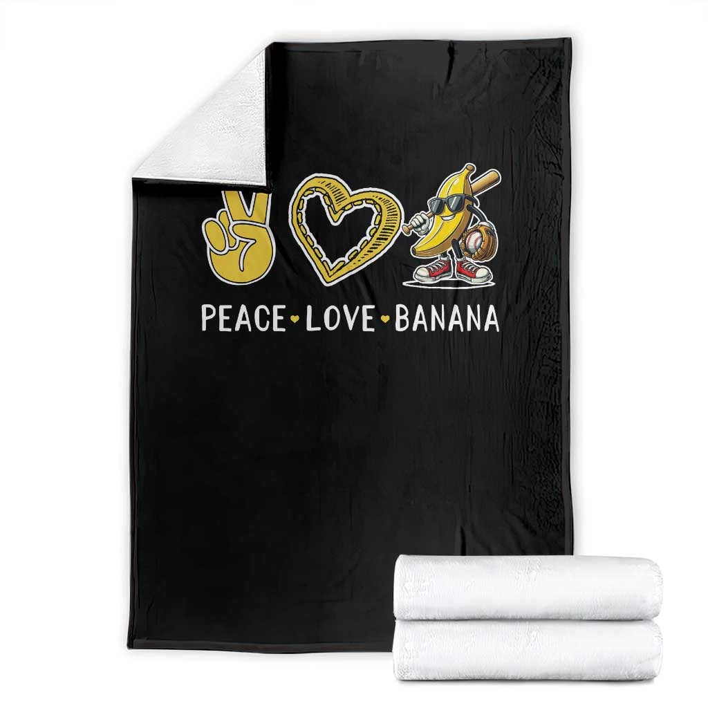 Funny Love Bananas Throw Blanket Cute Banana Gifts - Wonder Print Shop
