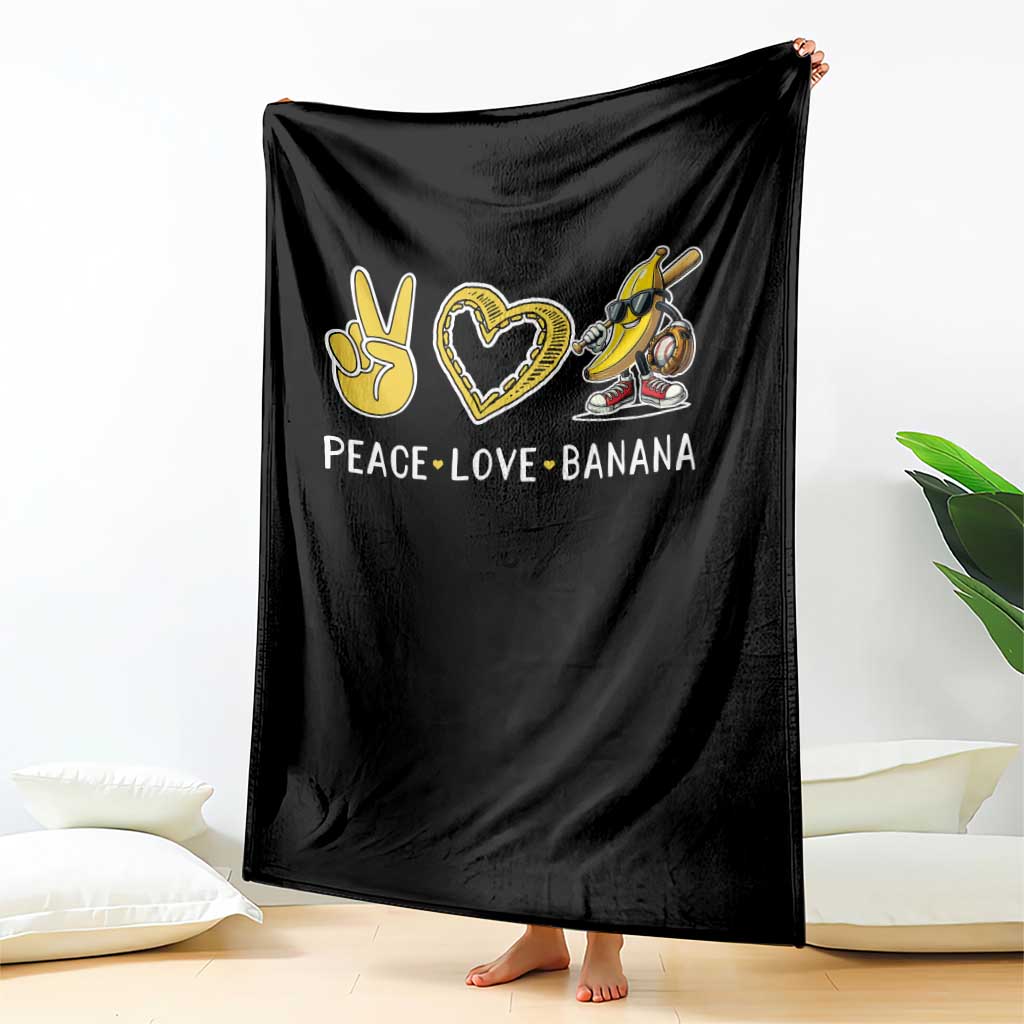 Funny Love Bananas Throw Blanket Cute Banana Gifts - Wonder Print Shop