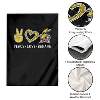 Funny Love Bananas Garden Flag Cute Banana Gifts - Wonder Print Shop