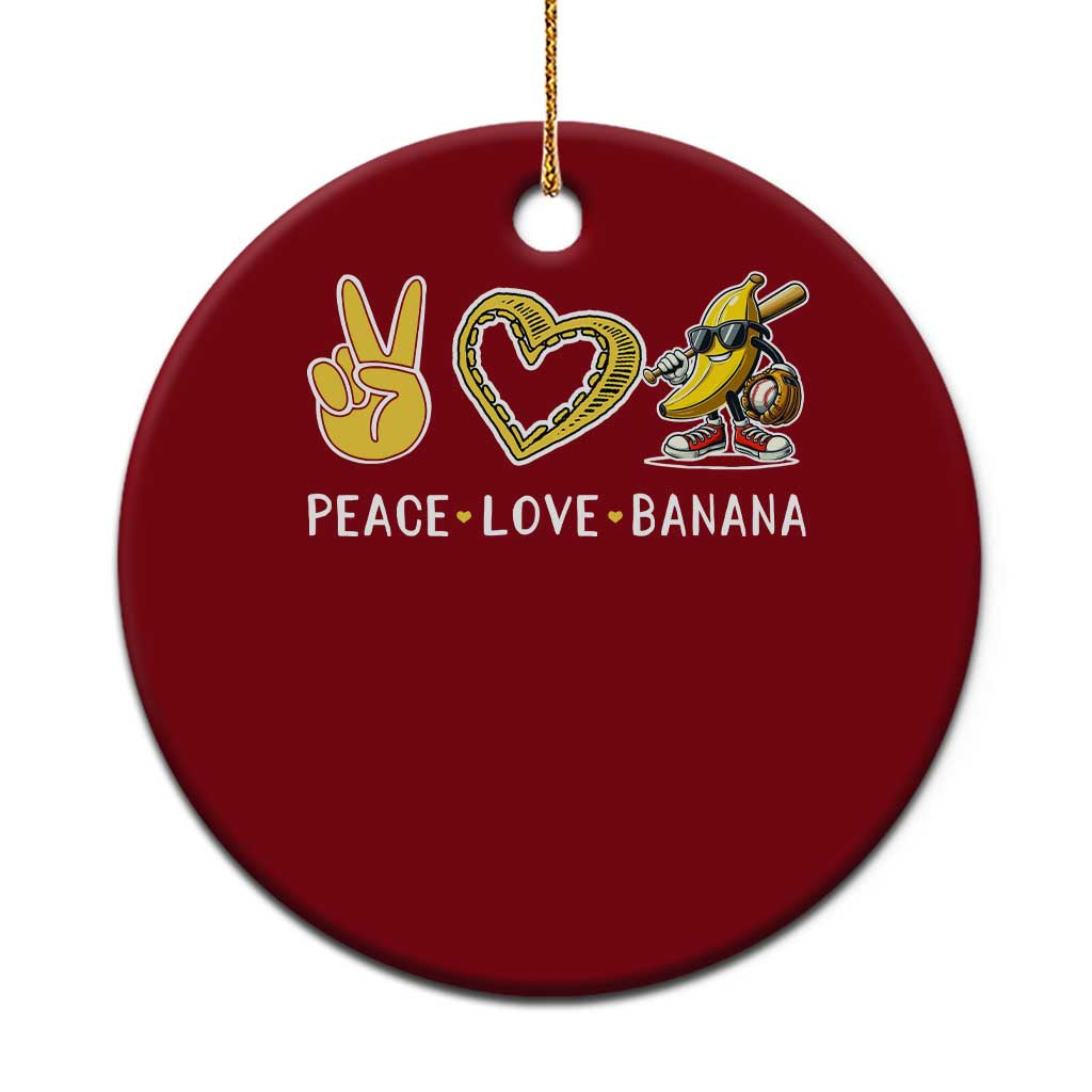 Funny Love Bananas Ceramic Ornament Cute Banana Gifts - Wonder Print Shop
