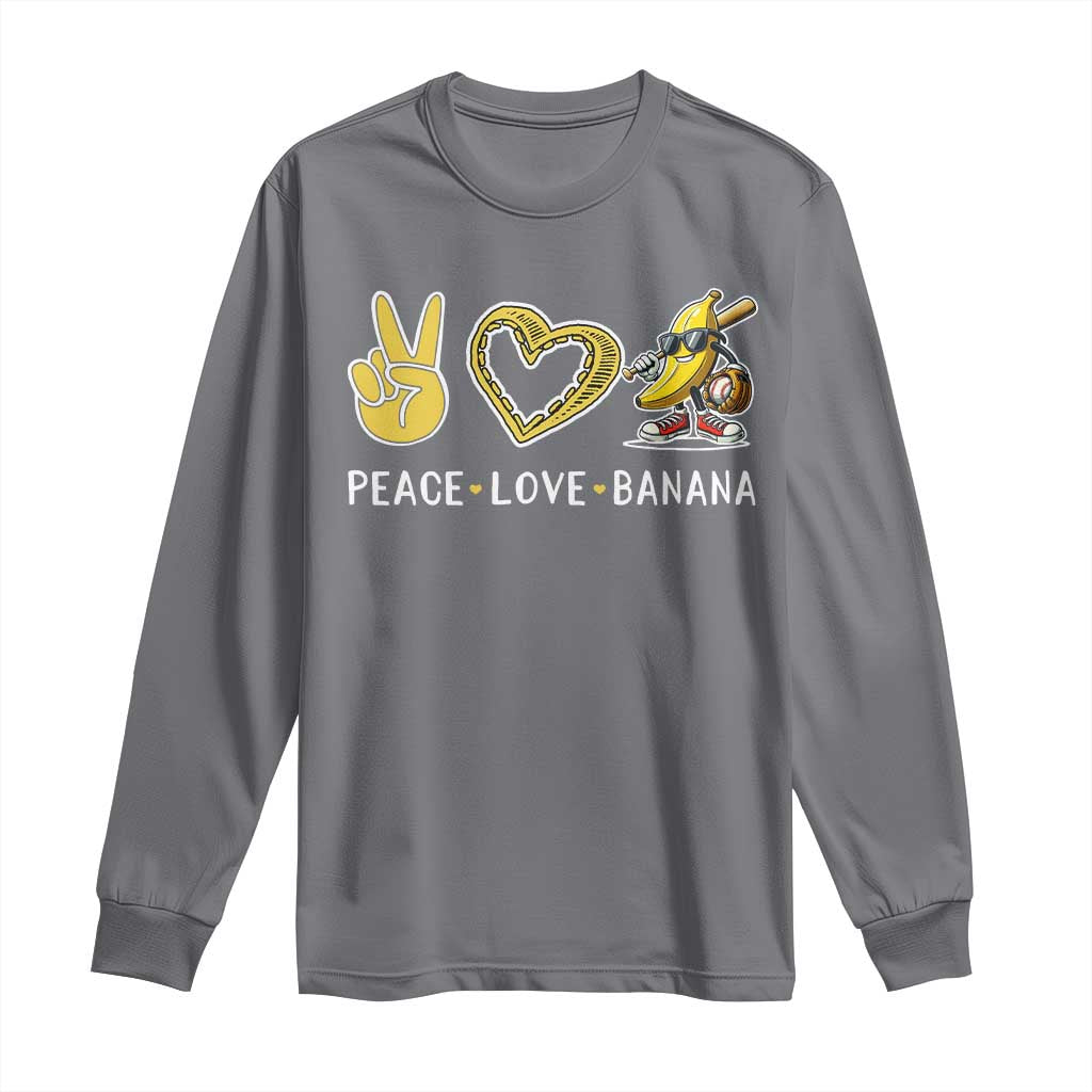 Funny Love Bananas Long Sleeve Shirt Cute Banana Gifts - Wonder Print Shop