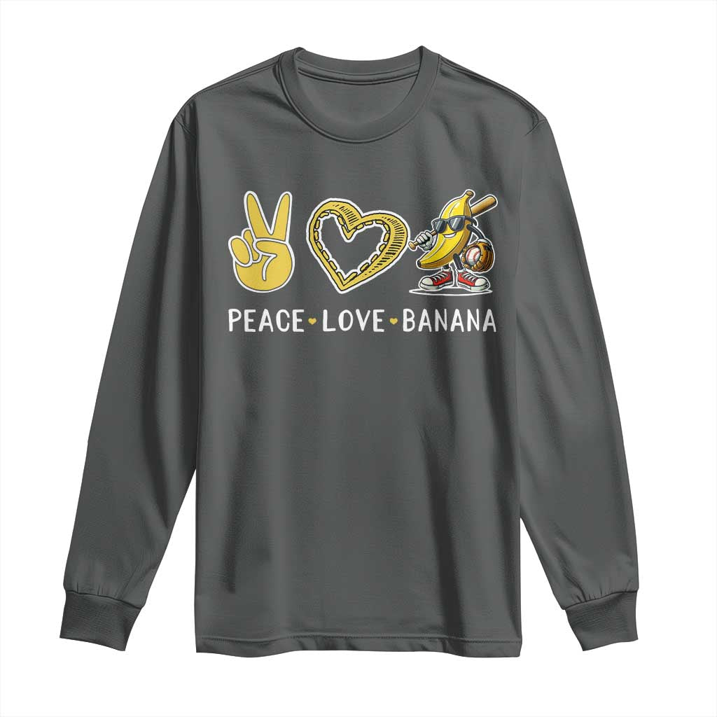 Funny Love Bananas Long Sleeve Shirt Cute Banana Gifts - Wonder Print Shop