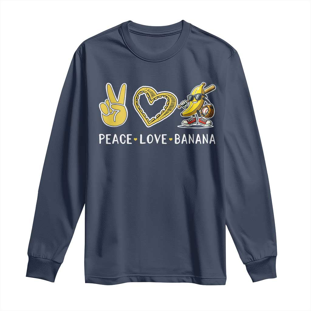 Funny Love Bananas Long Sleeve Shirt Cute Banana Gifts - Wonder Print Shop