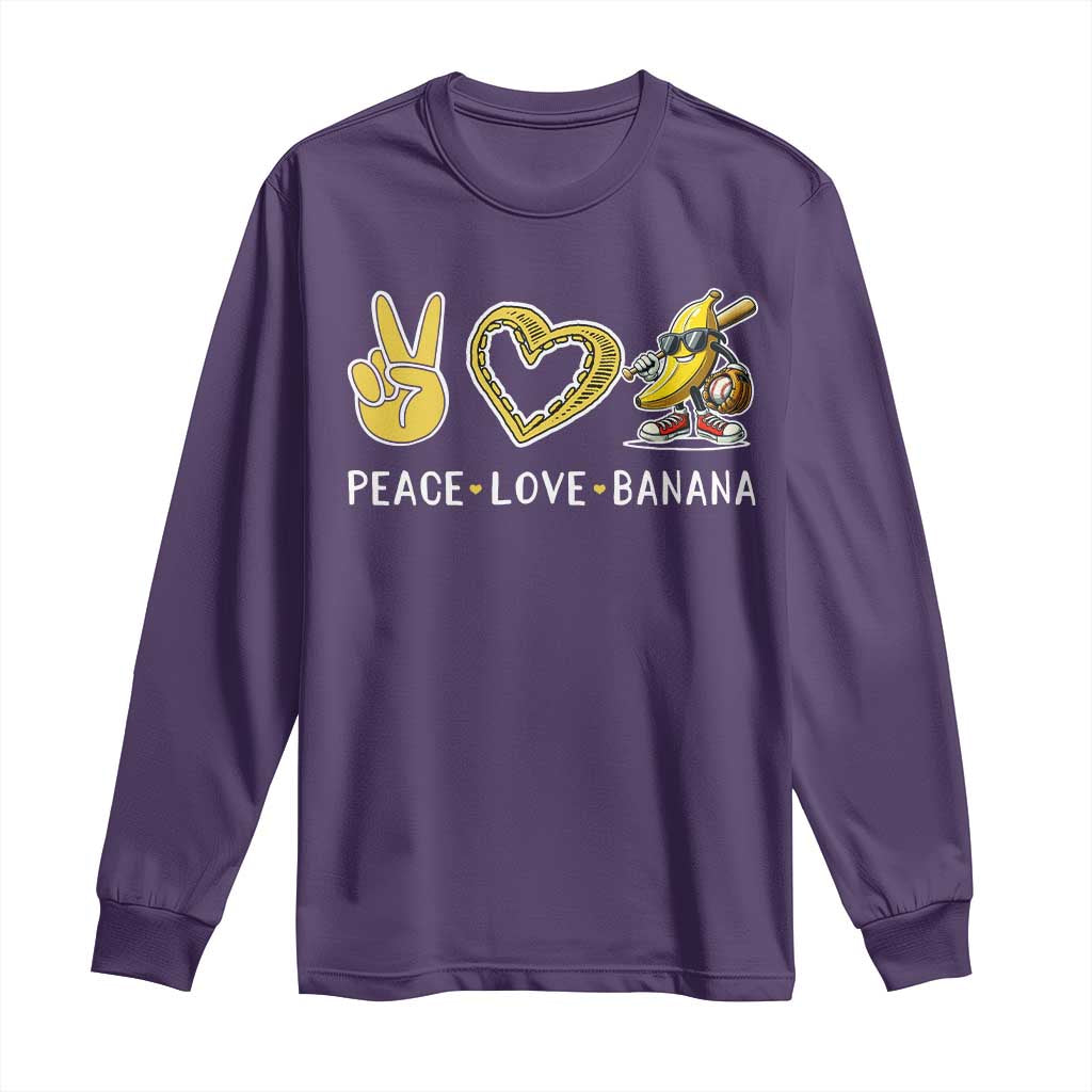 Funny Love Bananas Long Sleeve Shirt Cute Banana Gifts - Wonder Print Shop