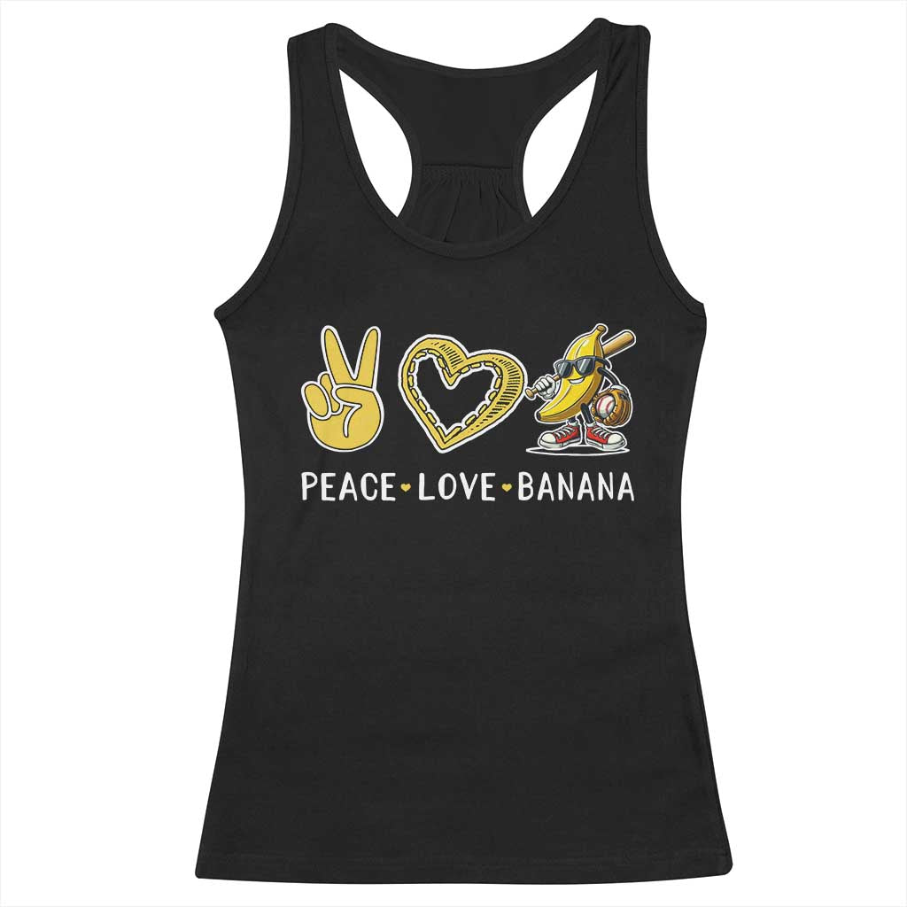 Funny Love Bananas Racerback Tank Top Cute Banana Gifts - Wonder Print Shop