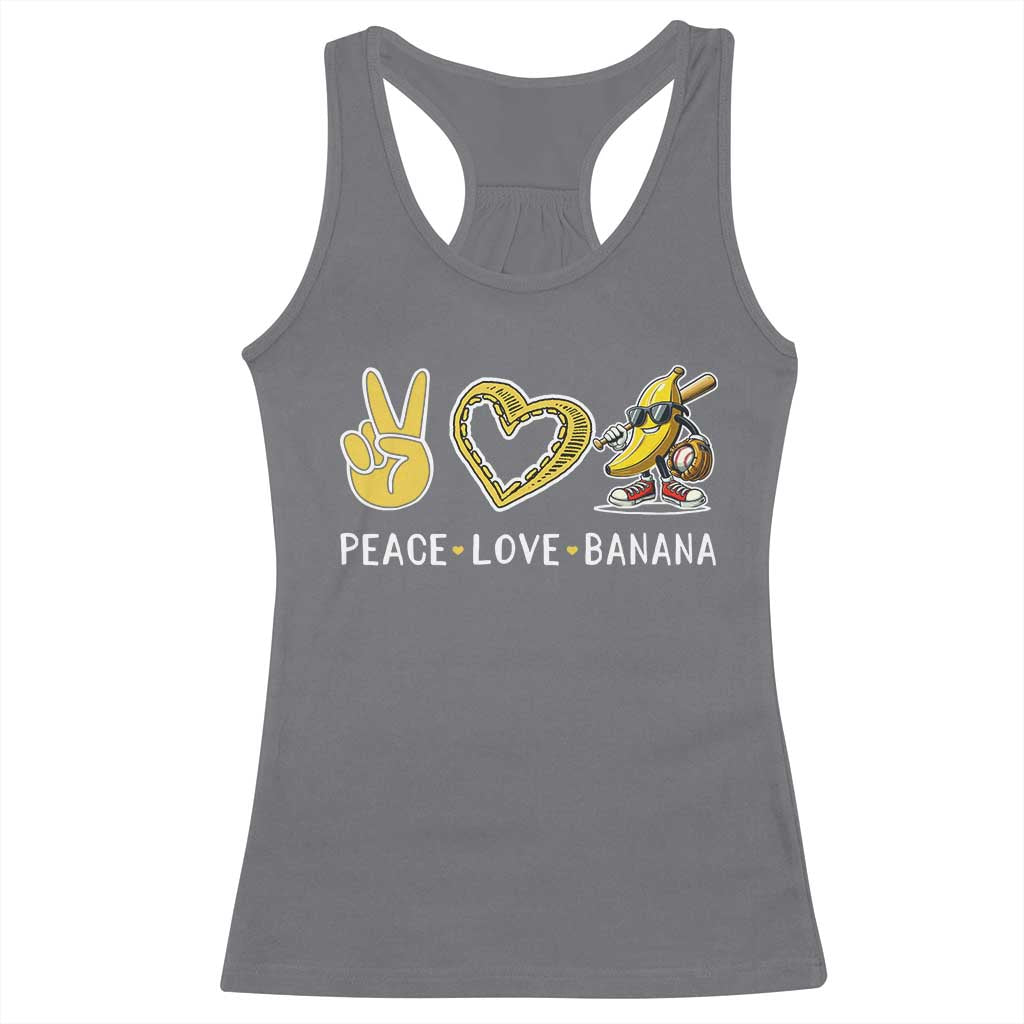 Funny Love Bananas Racerback Tank Top Cute Banana Gifts - Wonder Print Shop