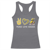 Funny Love Bananas Racerback Tank Top Cute Banana Gifts - Wonder Print Shop