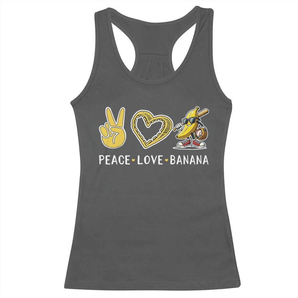 Funny Love Bananas Racerback Tank Top Cute Banana Gifts - Wonder Print Shop