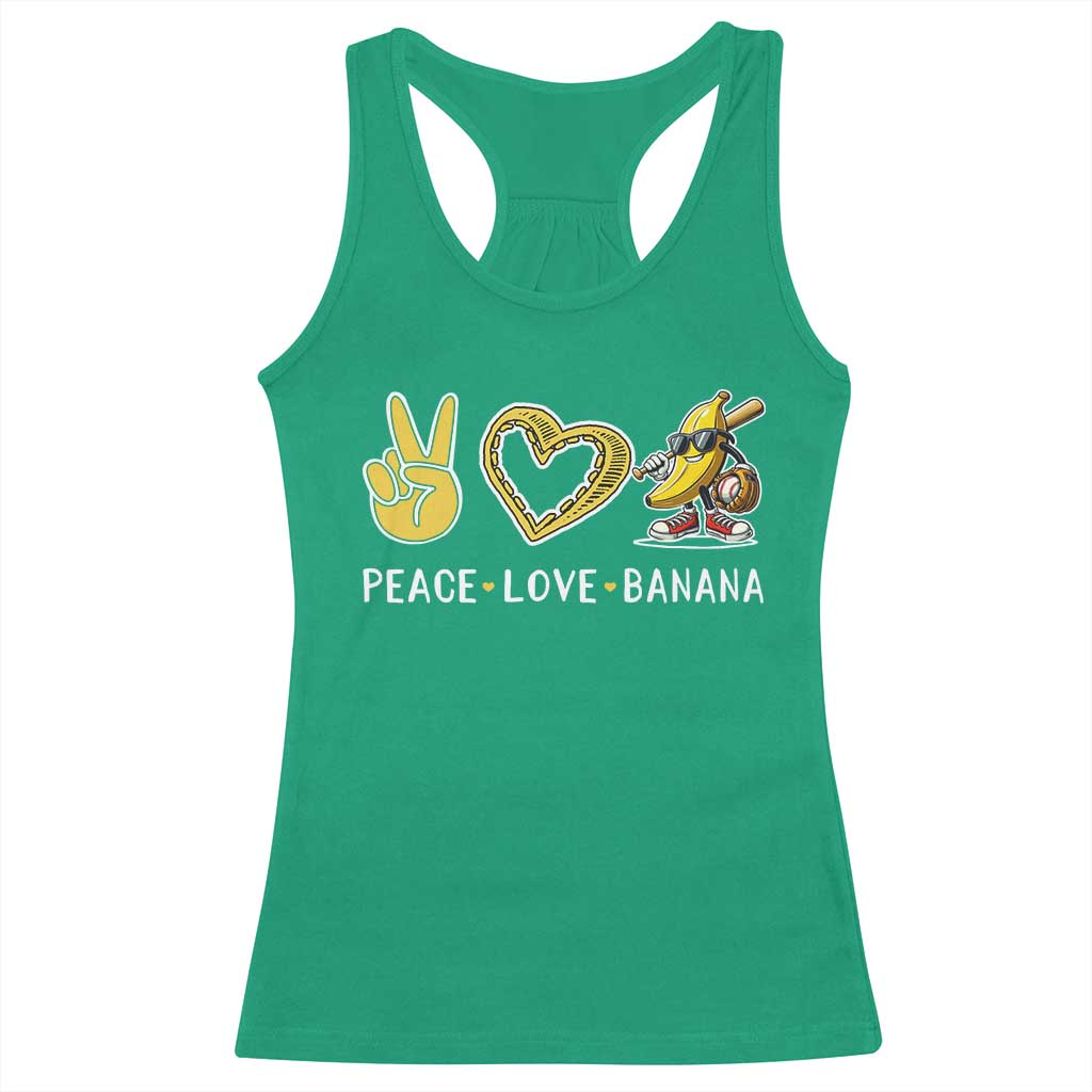 Funny Love Bananas Racerback Tank Top Cute Banana Gifts - Wonder Print Shop