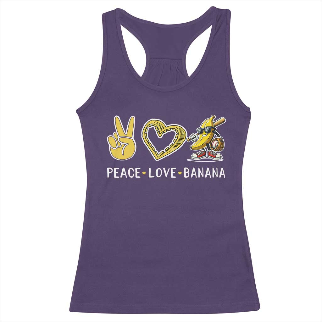 Funny Love Bananas Racerback Tank Top Cute Banana Gifts - Wonder Print Shop