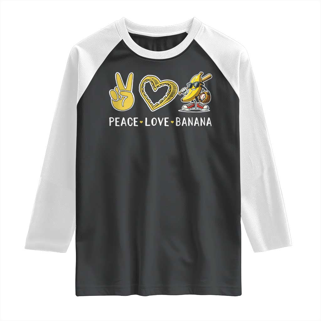 Funny Love Bananas Raglan Shirt Cute Banana Gifts - Wonder Print Shop
