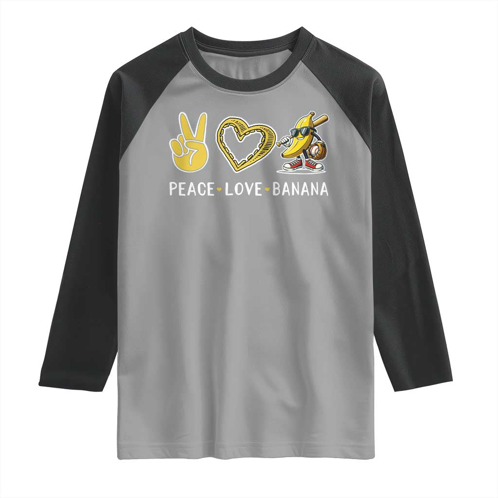 Funny Love Bananas Raglan Shirt Cute Banana Gifts - Wonder Print Shop
