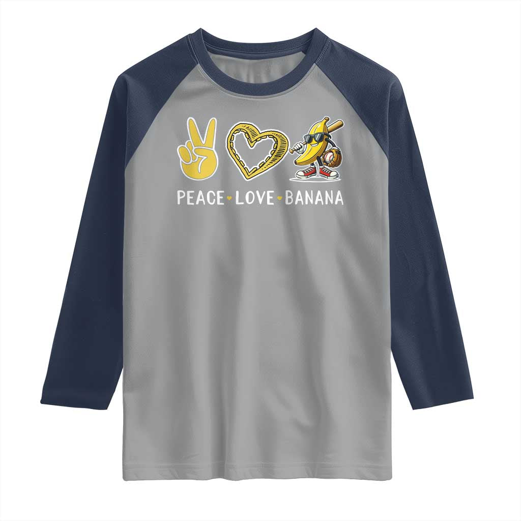 Funny Love Bananas Raglan Shirt Cute Banana Gifts - Wonder Print Shop