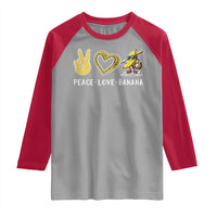 Funny Love Bananas Raglan Shirt Cute Banana Gifts - Wonder Print Shop
