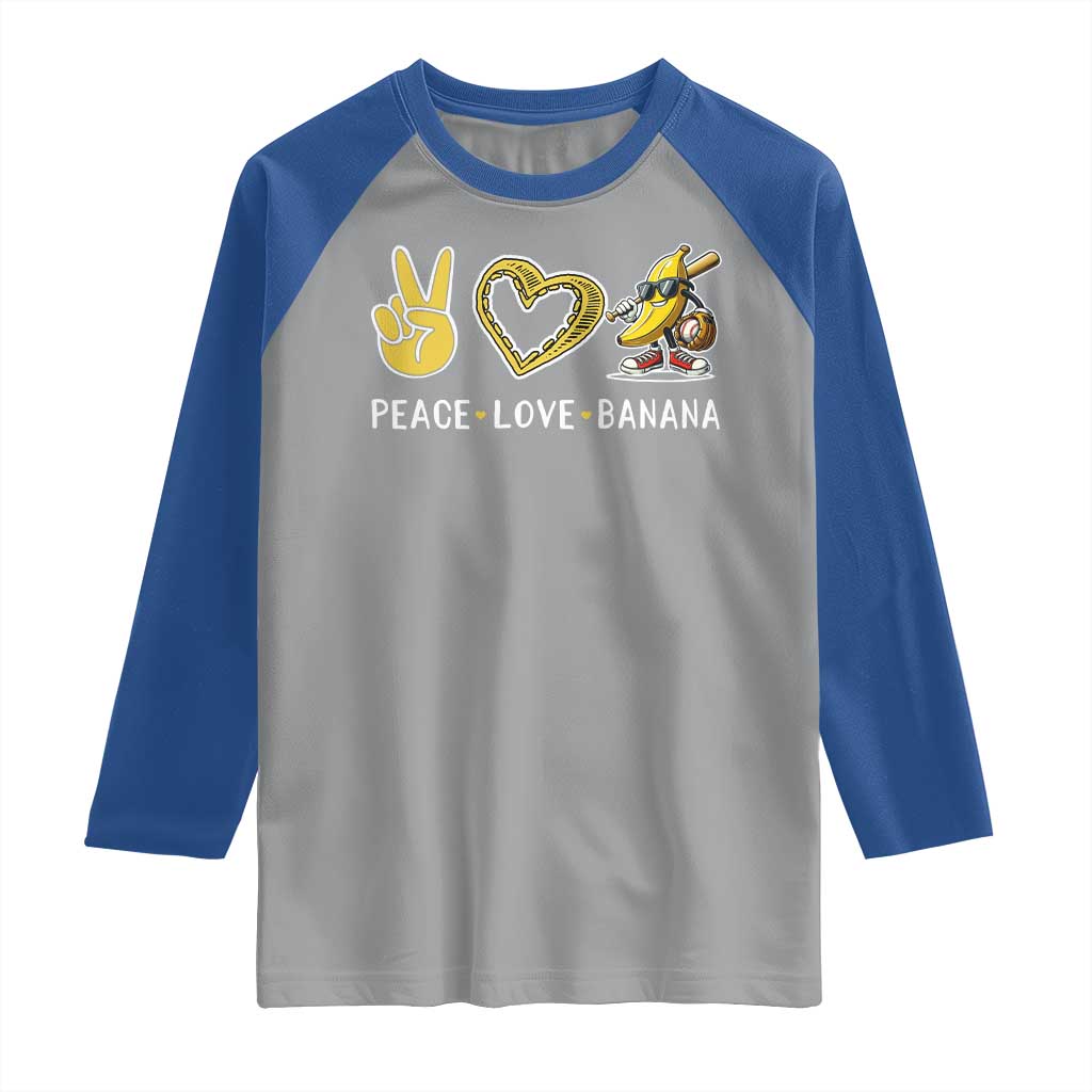 Funny Love Bananas Raglan Shirt Cute Banana Gifts - Wonder Print Shop