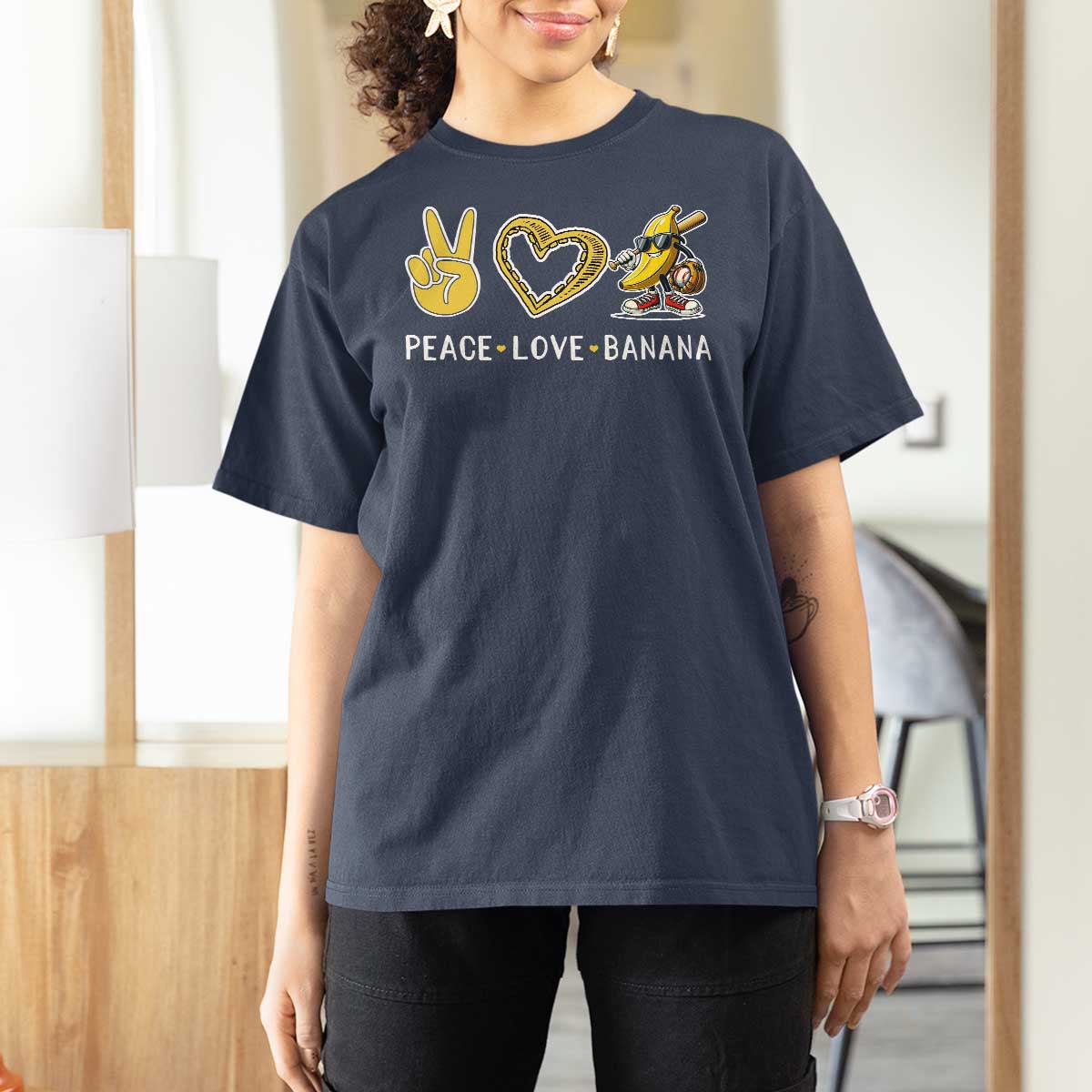 Funny Love Bananas T Shirt For Women Cute Banana Gifts - Wonder Print Shop