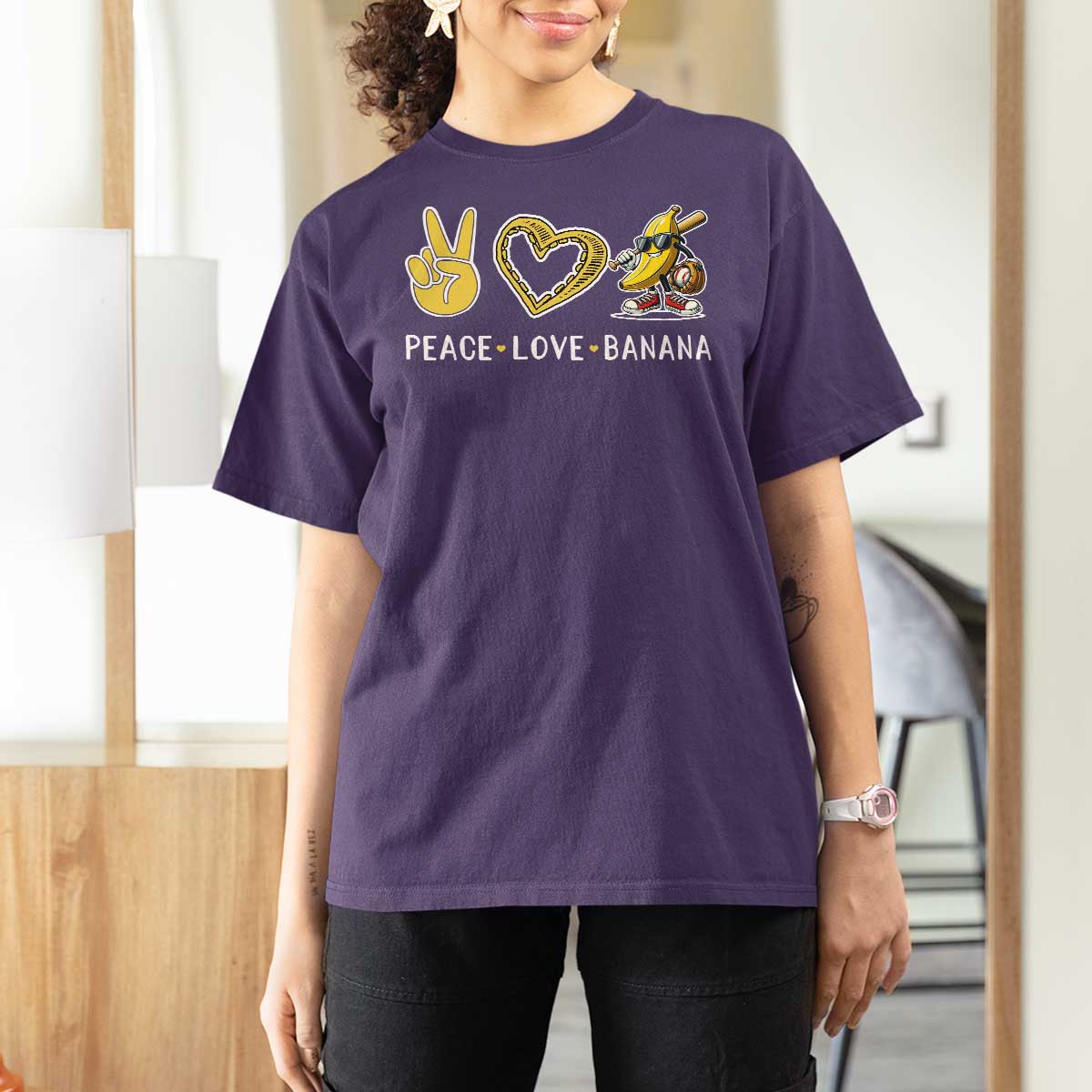 Funny Love Bananas T Shirt For Women Cute Banana Gifts - Wonder Print Shop