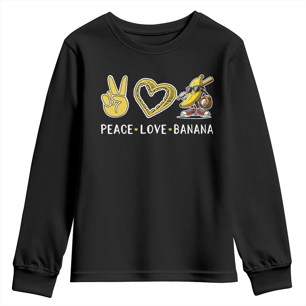 Funny Love Bananas Youth Sweatshirt Cute Banana Gifts - Wonder Print Shop