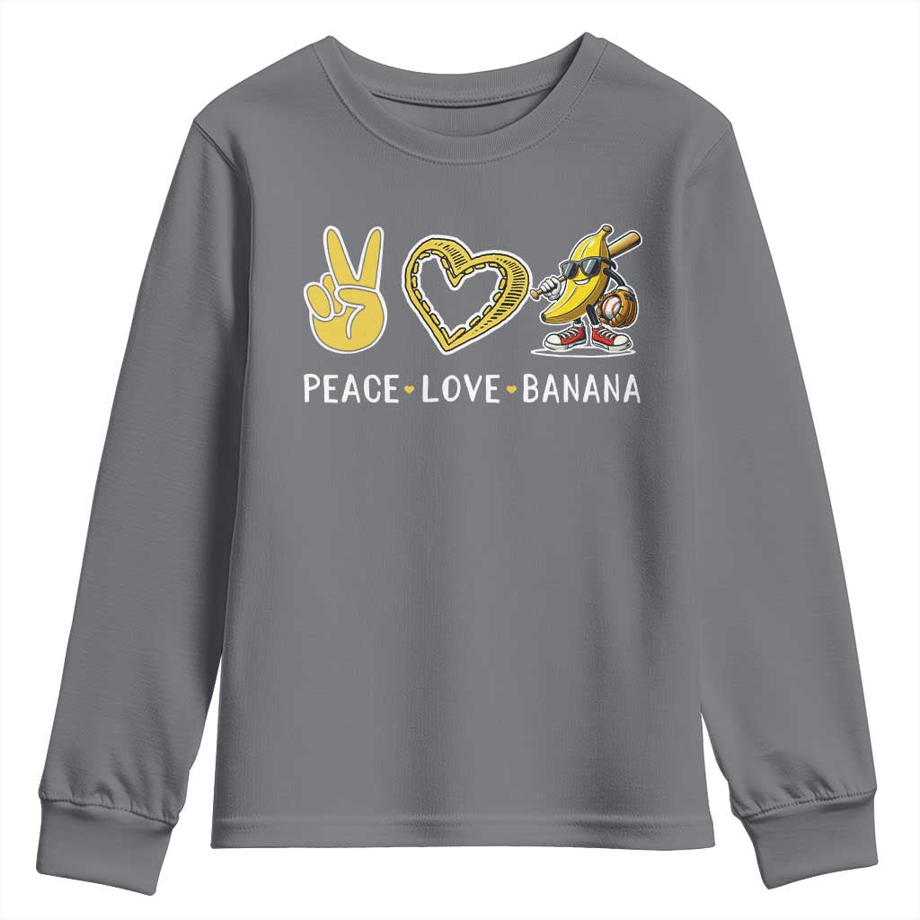 Funny Love Bananas Youth Sweatshirt Cute Banana Gifts - Wonder Print Shop