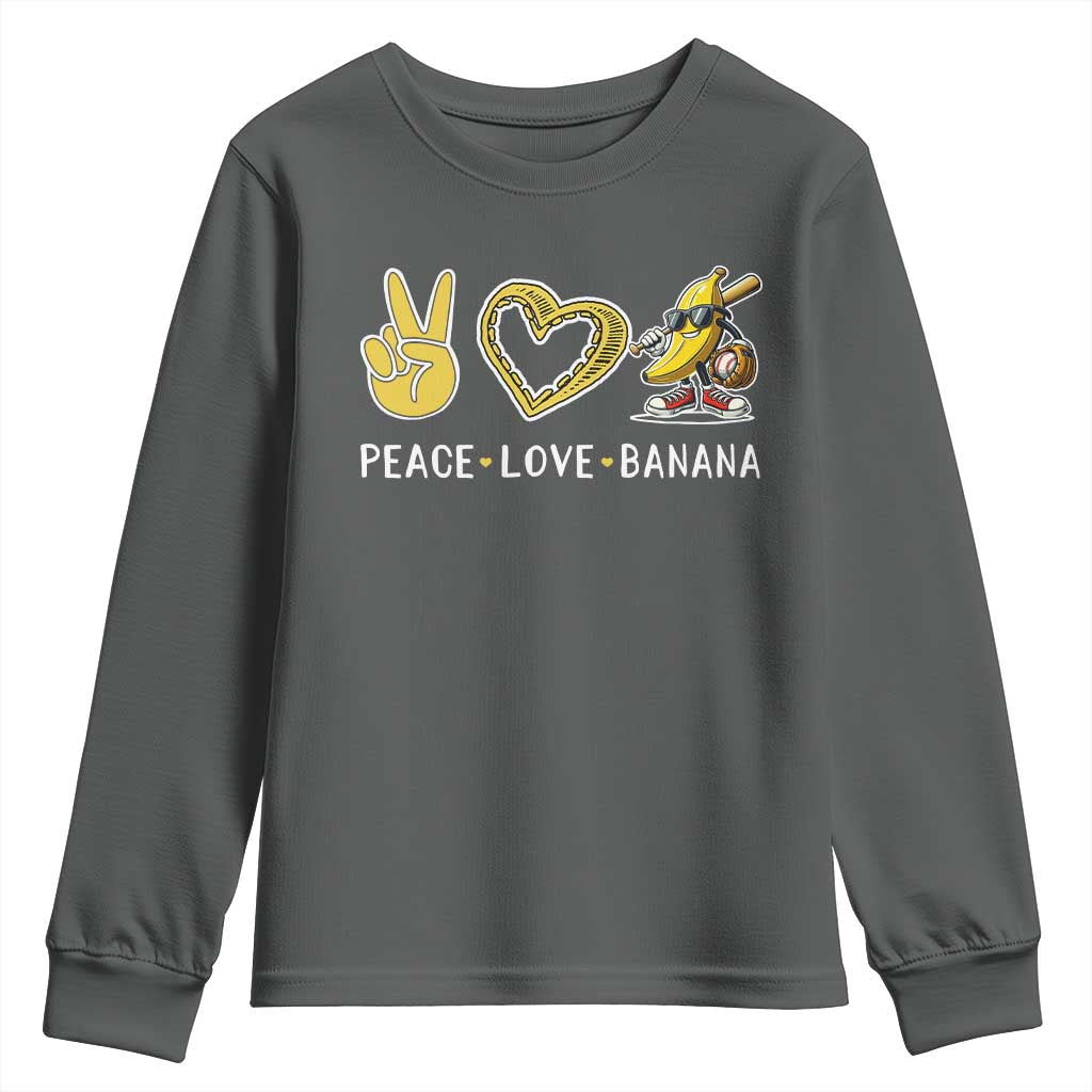 Funny Love Bananas Youth Sweatshirt Cute Banana Gifts - Wonder Print Shop