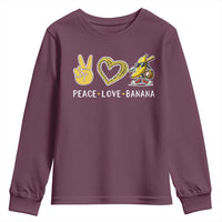 Funny Love Bananas Youth Sweatshirt Cute Banana Gifts - Wonder Print Shop