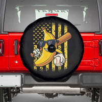 Retro Bananas Spare Tire Cover Vintage American Flag Banana Lover - Wonder Print Shop
