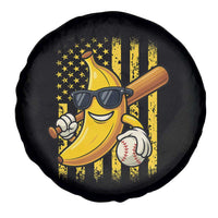 Retro Bananas Spare Tire Cover Vintage American Flag Banana Lover - Wonder Print Shop