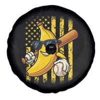 Retro Bananas Spare Tire Cover Vintage American Flag Banana Lover - Wonder Print Shop