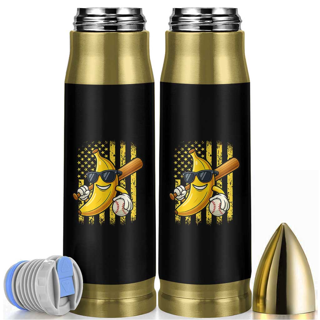 Retro Bananas Bullet Tumbler Vintage American Flag Banana Lover - Wonder Print Shop