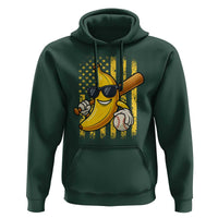 Retro Bananas Hoodie Vintage American Flag Banana Lover - Wonder Print Shop