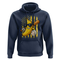 Retro Bananas Hoodie Vintage American Flag Banana Lover - Wonder Print Shop