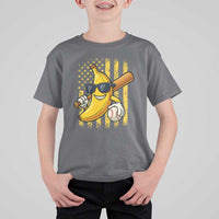 Retro Bananas T Shirt For Kid Vintage American Flag Banana Lover - Wonder Print Shop