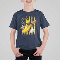 Retro Bananas T Shirt For Kid Vintage American Flag Banana Lover - Wonder Print Shop