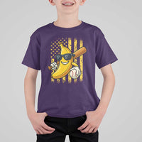 Retro Bananas T Shirt For Kid Vintage American Flag Banana Lover - Wonder Print Shop