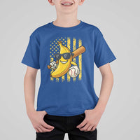 Retro Bananas T Shirt For Kid Vintage American Flag Banana Lover - Wonder Print Shop